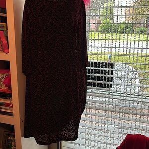 Maroon holiday dress size 1xp from Talbots